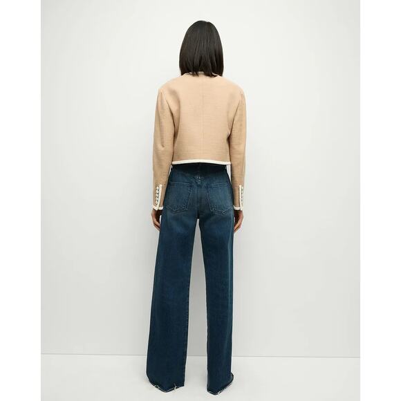 VERONICA BEARD Beale Cotton-Blend Tweed Jacket Size 8 - Picture 3 of 15